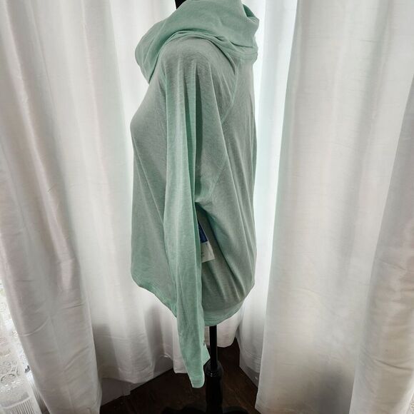 NEW COLUMBIA Womens Knick Beach Pullover Cowl Neck Sweater Mint Green Size XL - Picture 7 of 10